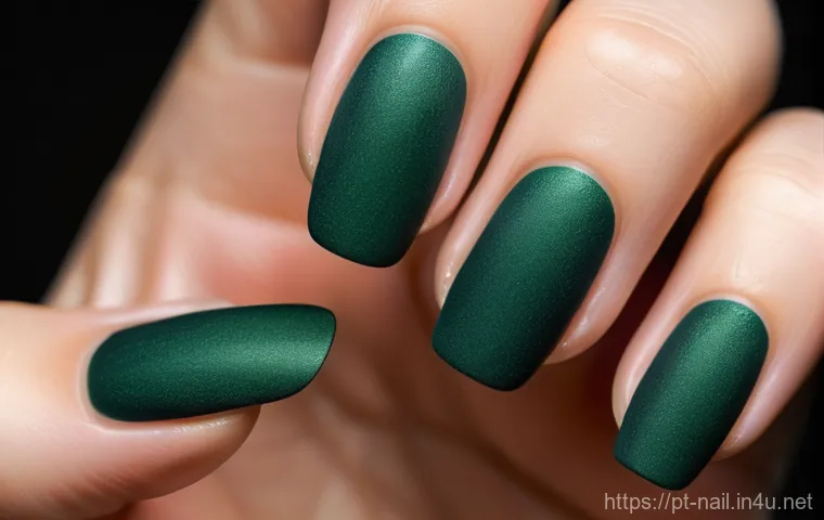 매트 네일 코팅 유지 팁 - A sophisticated woman in her late 20s to early 30s, elegantly dressed in a modest yet stylish long-s...
