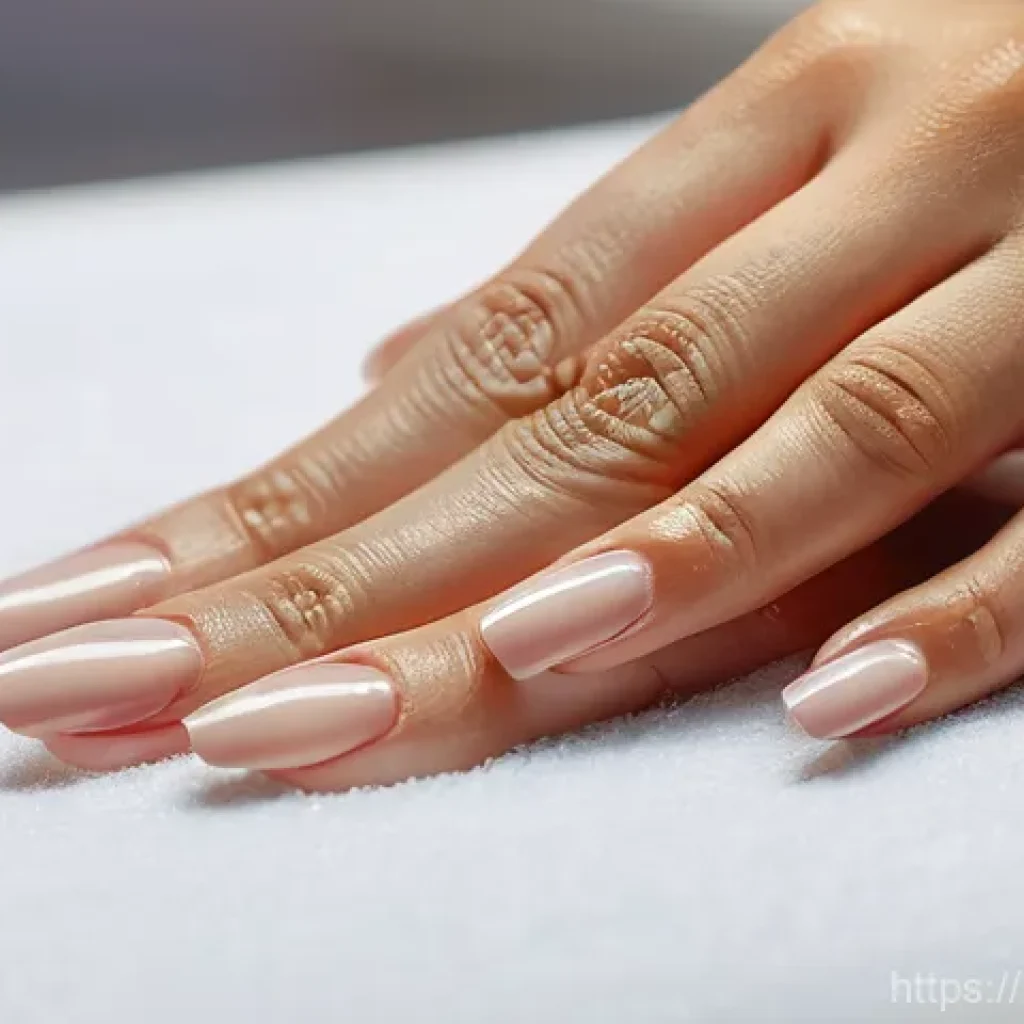 젤 네일 리필 주기와 관리법 - **Prompt 1: Professional Gel Nail Refill Session**
"A close-up shot of a client's hands during a...