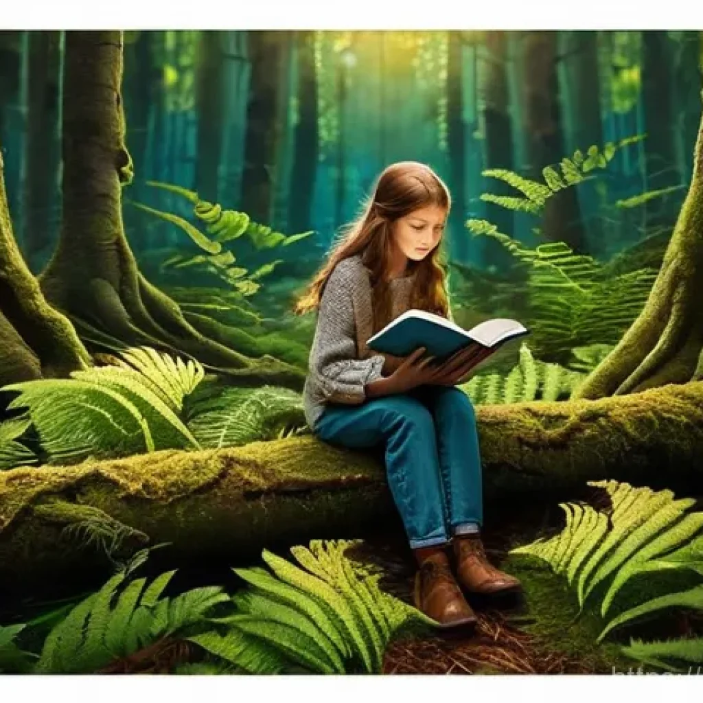 네일 랩과 젤 네일의 차이 - **Prompt 1: Enchanted Forest Reading Nook**
A young woman with long, flowing brown hair, wearing...
