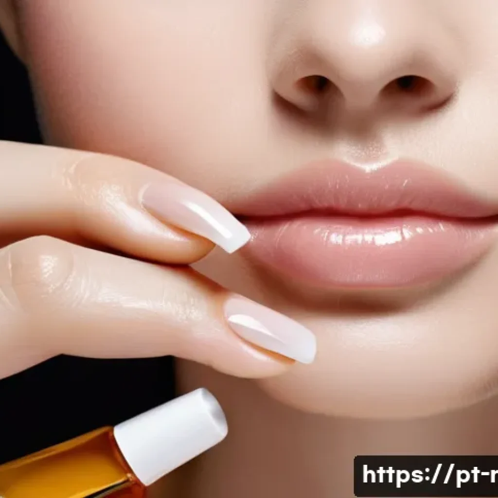 큐티클 오일과 세럼 비교 - **Prompt:** A close-up, high-definition image of elegant, well-groomed female hands. One hand is gen...